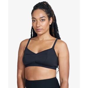 Bodily Black Do Anything Pumping and Nursing Bra, Size Medium